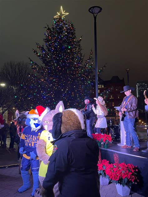 Mayors Office Christmas Tree Lighting Downtown Nashville
