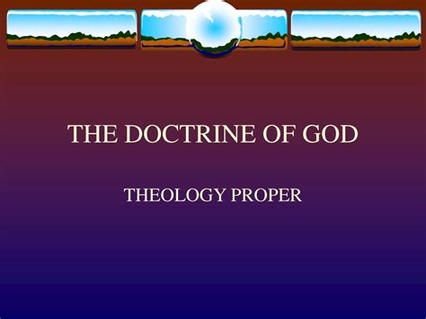 PPT - THE DOCTRINE OF GOD PowerPoint Presentation, free download - ID ...