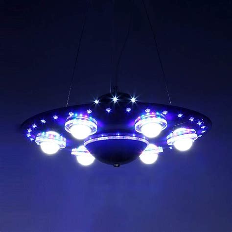 Crazy Deals Lakiq Kids Room Led Chandeliers Ufo Shape 6 Lights