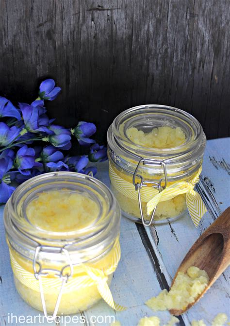 Homemade Lemon Body Scrub I Heart Recipes