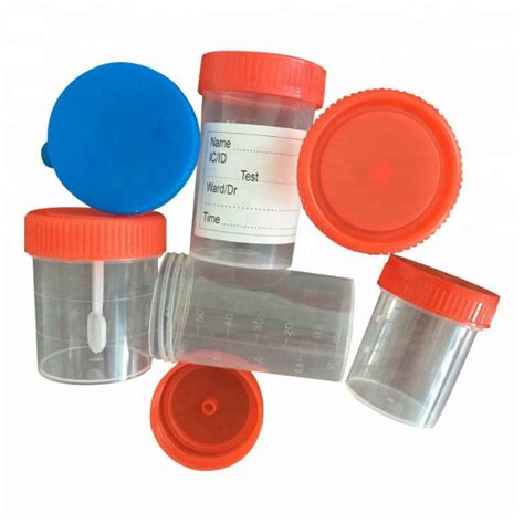 Hospital 60ml Graduated Urine Collection Container Urine Sample Cup