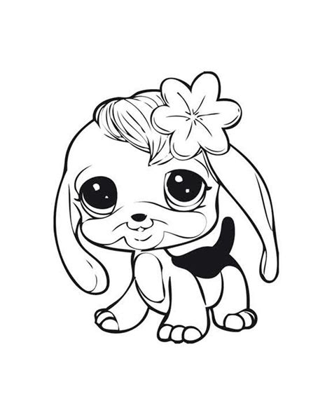 Minnie mouse coloring pages for kids. Littlest Pet Shops Coloring Page for My Kids