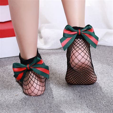 Fashion Cute Womens Harajuku Black Mesh Short Ankle Socks Grid Fishnet