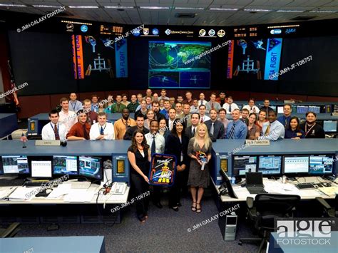 The Sts 11813a1 Iss Orbit 3 Flight Control Team Poses For A Group