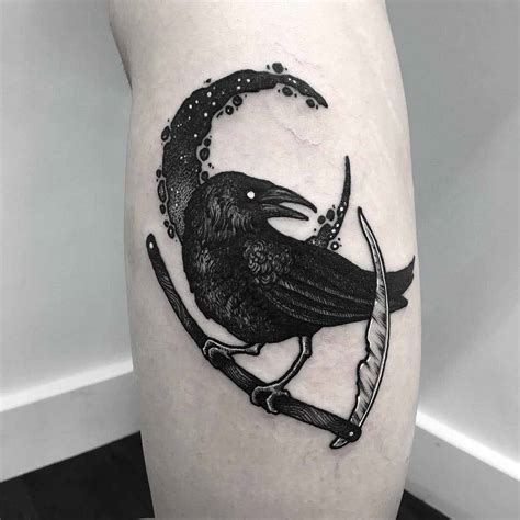 Scythe Raven Tattoo Best Tattoo Ideas Gallery