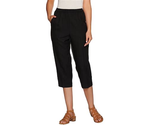 "As Is" Denim & Co. Pull-on Capri Pants with Pockets — QVC.com