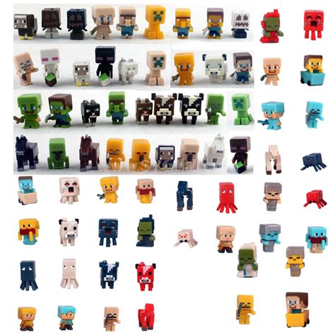 72pcs Set Minecraft Action Figure Toys Mc Pvc Block Mini Figure Toys