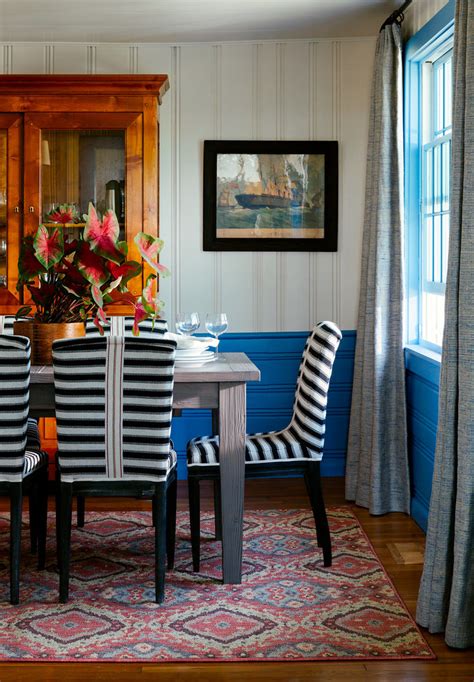 my work coastal chic in quonnie beach style dining room providence by kate jackson