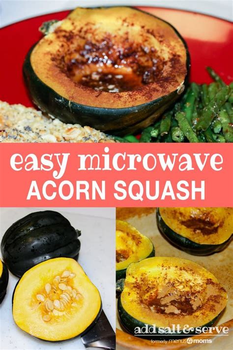 Microwave Acorn Squash Quick And Easy Add Salt And Serve Recipe