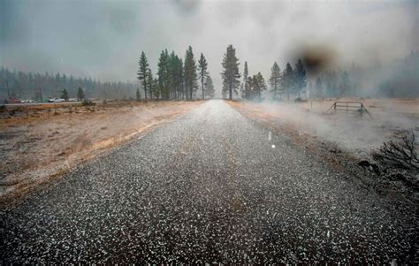 Epic Hail Storm Puts Out Wildfire Burning Across Northern California