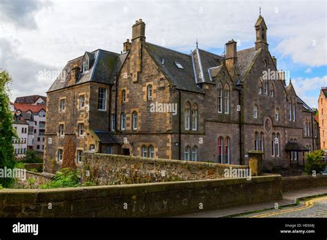 Historic Building In The Picturesque Dean Village Edinburgh Scotland
