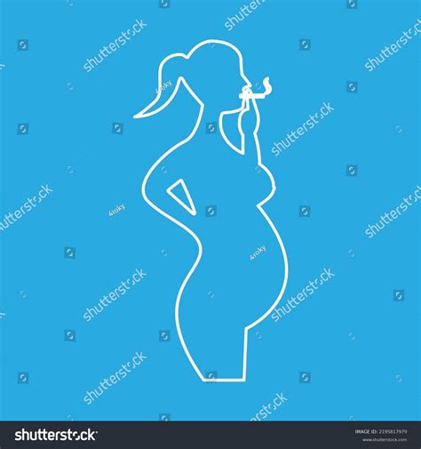 pregnant woman smoking icon vector graphic stock vector royalty free 2195817979 shutterstock