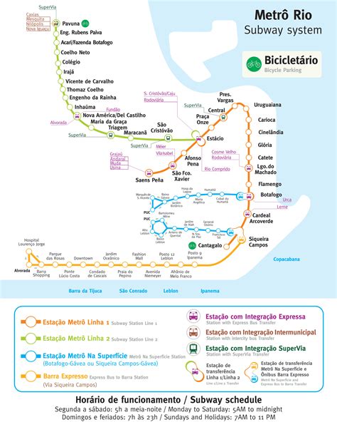 Mapa Metro Rio De Janeiro