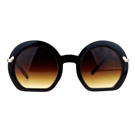 Sa106 Womens Unique Mod Flat Bottom Round Sunglasses Ebay