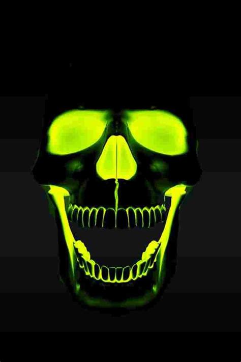 Hd Lime Green Skull Skull Art Skull Artwork Skull