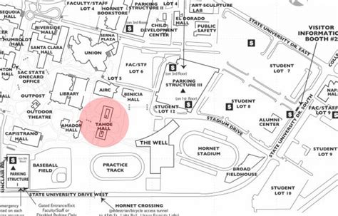 Sacramento State University Campus Map Map