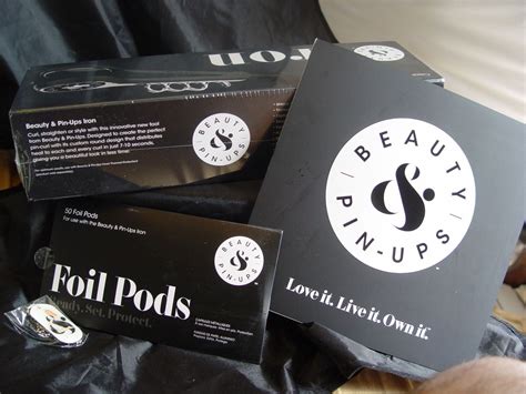beauty and pinups curl and flat iron with 50 foil pods ebay