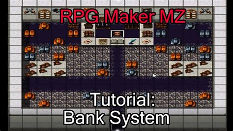 Rpg Maker Mz Tutorial Bank System Youtube