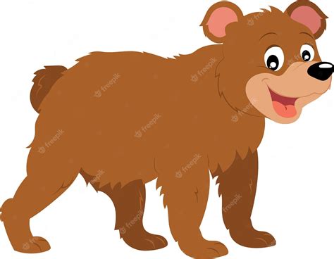 Premium Vector Brown Grizzly Bear