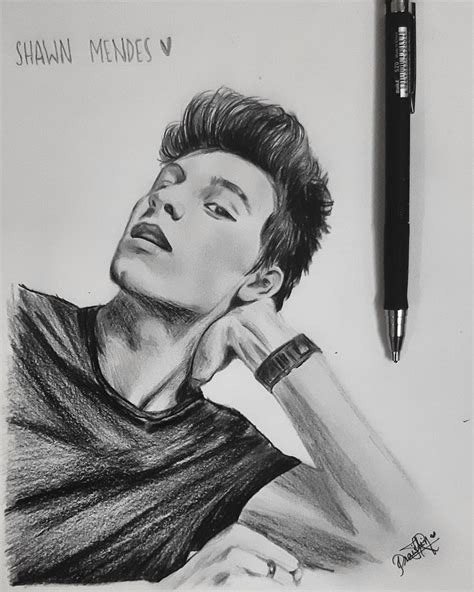 Shawn Mendes Portrait Portraiture Drawing Shawn Mendes Shawn