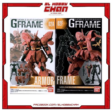 Mobile Suit Gundam G Frame Msn Sazabi A Armor Set And F Frame