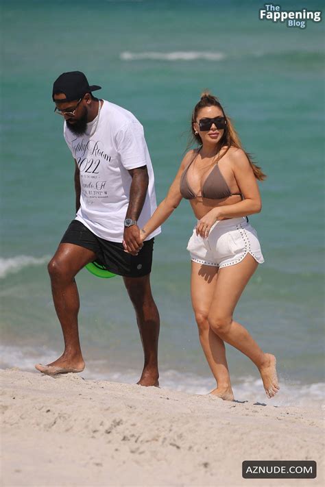 larsa pippen sexy seen with marcus jordan enjoying a day at the beach in miami aznude
