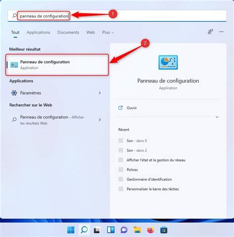 Comment Ouvrir Le Panneau De Configuration Dans Windows 11