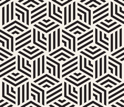 Black With White Geometric Abstract Pattern Vector 08 Free Download