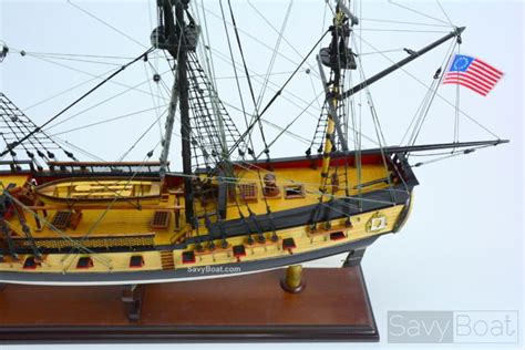 Handmade Wooden Uss Rattlesnake Tall Ship Model 28 Fully Assembled