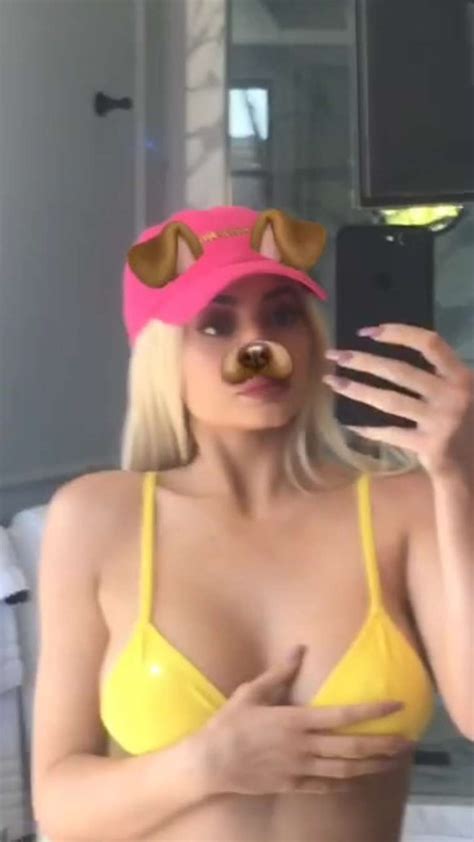 Kylie Jenner In Yellow Bikini Social Media Pics 06 Gotceleb