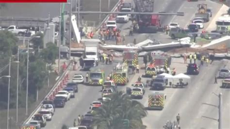 Miami Pedestrian Bridge Collapses Killing Several Officials Say Nbc News