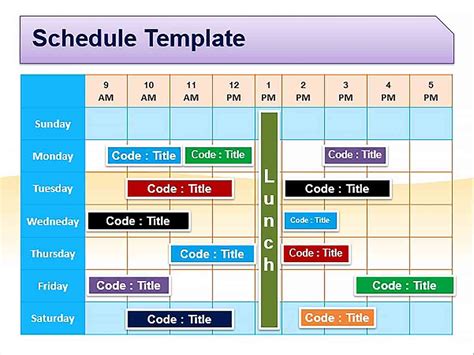 PowerPoint Schedule Template | culturopedia