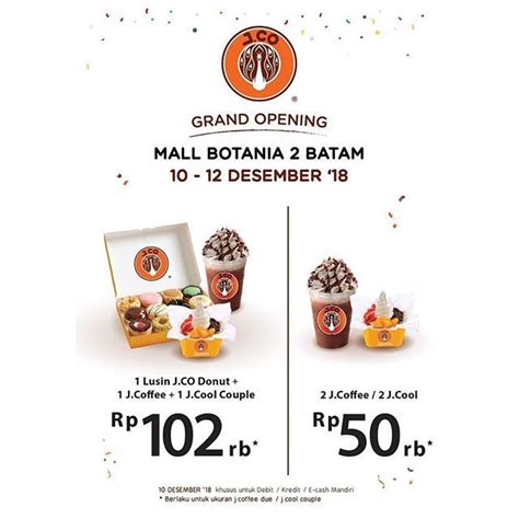 Jco grand opening special December 2018 | Frozen yogurt, Grand opening ...
