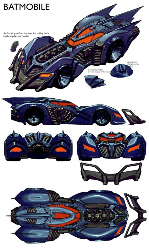 But would the movie have been more or less popular if the iconic batmobile featured in the film was designed by the same person that created the creature from alien? The Batman Universe - Batman: Arkham Asylum Concept Art