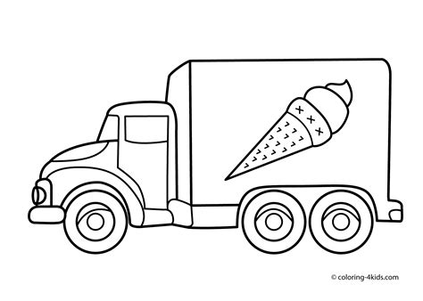 The ice cream truck serves as a retail outlet for ice cream. truck drawings for kids - Clip Art Library