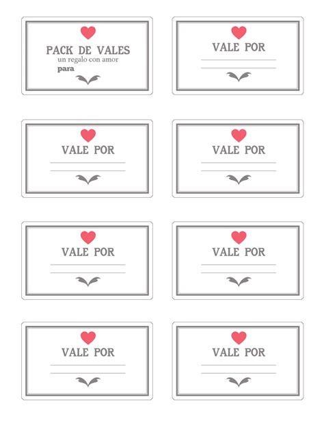 Imprimible Vales Para San Valentín Mlcblog