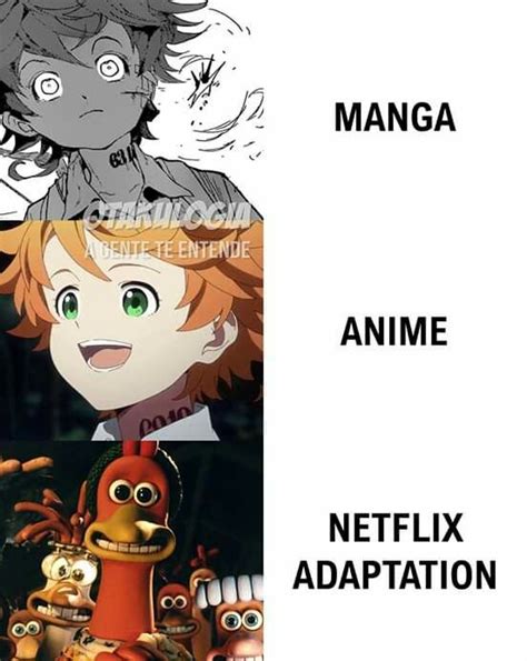 Meme The Promised Never Land Kkķkkkh Anime Engraçado Memes De Anime