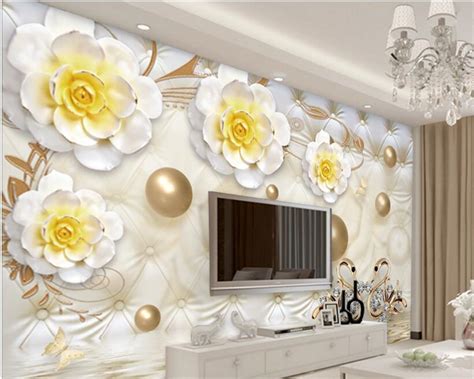 Beibehang Advanced Aesthetic Papel De Parede 3d Wallpaper Luxury Gold