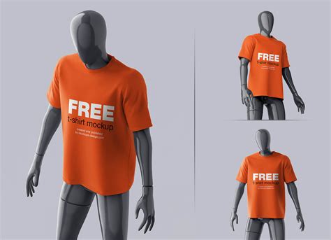 Free Mannequin T Shirt Mockup Psd Set Good Mockups