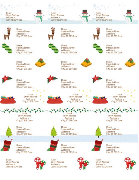 Avery Free Printable Christmas Labels Free Printable Templates