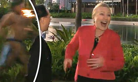 Hillary Clinton Streaker In Hawaii Video Half Naked Man Runs Past