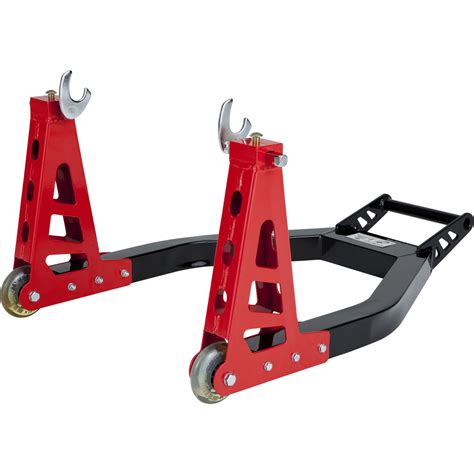 Front and rear paddock stands are available and each can come in a few different configurations. Black Pro Range Heavy Duty Aluminium Rear Paddock Stand ...