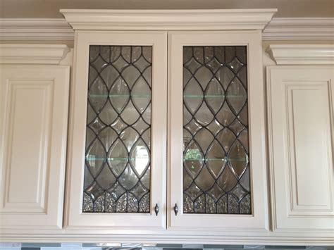 The bevelled edwardian cabinet door from jmf doors. Beveled glass inserts for my kitchen cabinets. Done by SGO ...