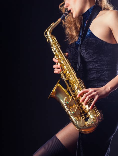 Saxophone Playing Woman Stock Photo Free Download