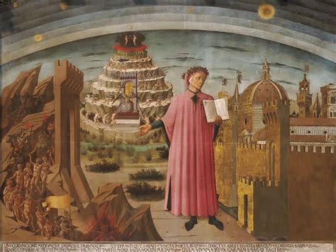 The painting of Dante inside the Florentine cathedral ...