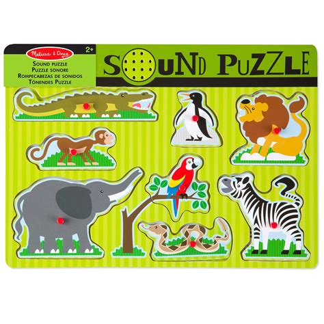 Melissa And Doug Zoo Animals Kids Sound Puzzle Age 2 Ebay