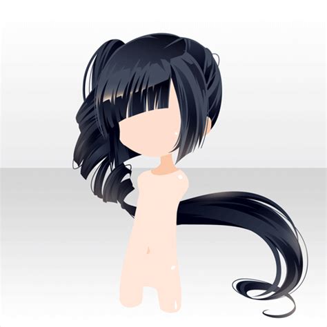 Ponytail Character Designs Chibi Hair Hair Designs Anime Hair