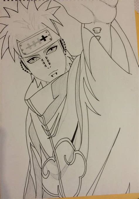 Download and print these cool pictures to trace coloring pages for free. Pain Naruto Drawing at GetDrawings | Free download