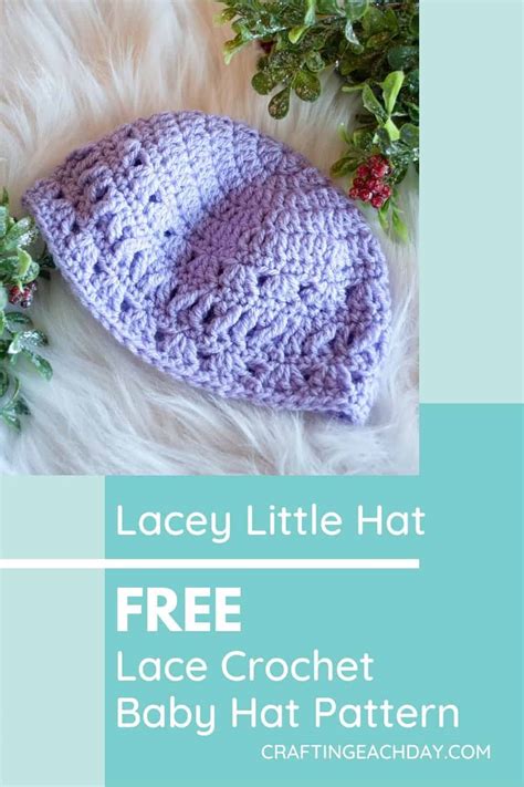 Lace Crochet Baby Hat Free Pattern Crafting Each Day