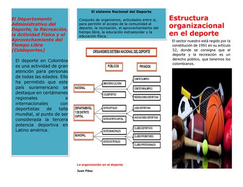 Folleto Estructura DEL Deporte La organización en el deporte Juan